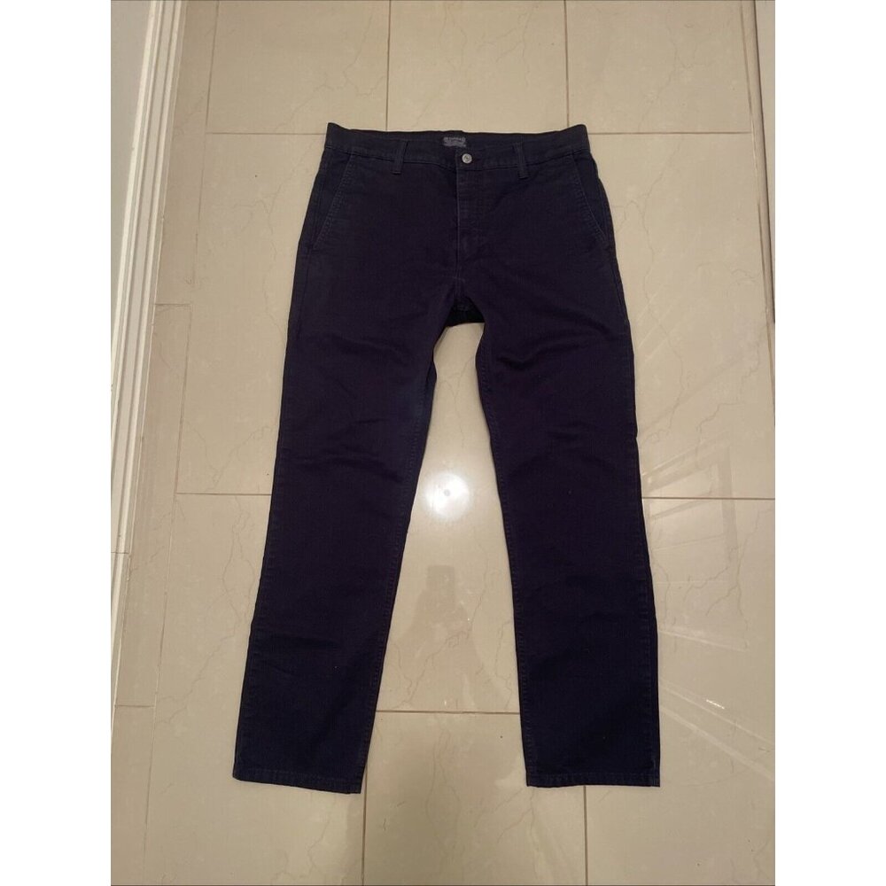 Levi Men's White Tab Slim Fit Trouser‎ Jean Pants Tapered Leg, 33x30 Navy Blue